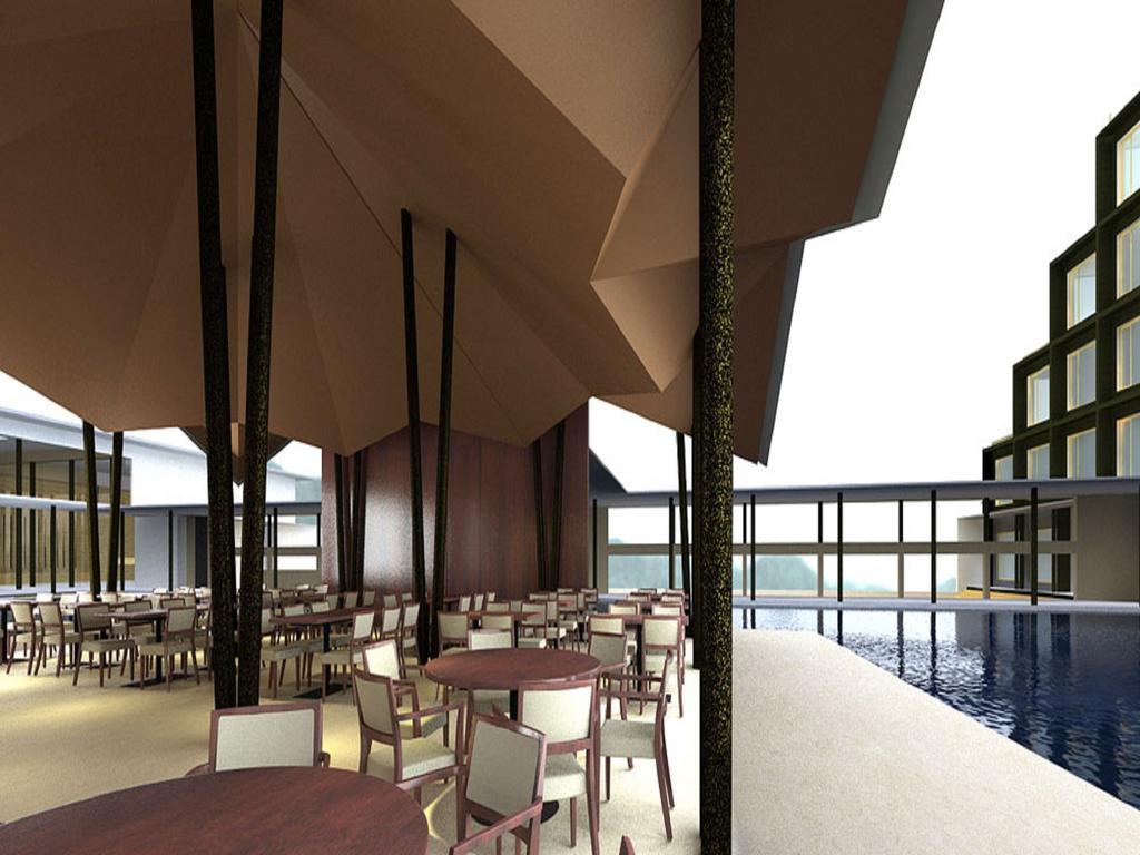 Marasa Sarovar Premiere Tirupati Exteriér fotografie The interior of the restaurant